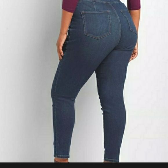 Lane Bryant High Waisted 3 Button Jeggings Gray 26 NWTS - Picture 3 of 7